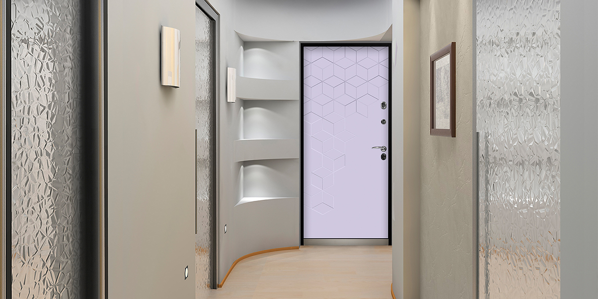 Дверь «Теруэль» в оттенке «Белый» в интерьере