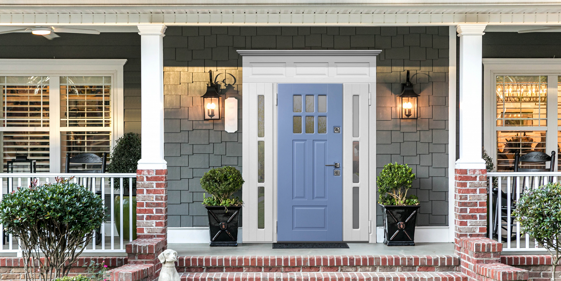 Модель с окном для широкого проема