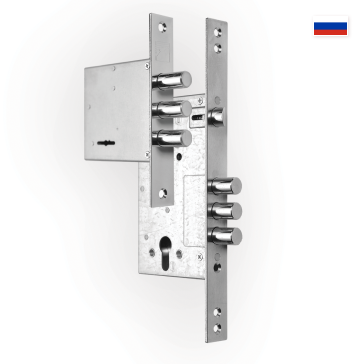 Замок врезной для входной двери Apecs T-57 + T-52 — оцинкованный корпус, высший класс защиты.