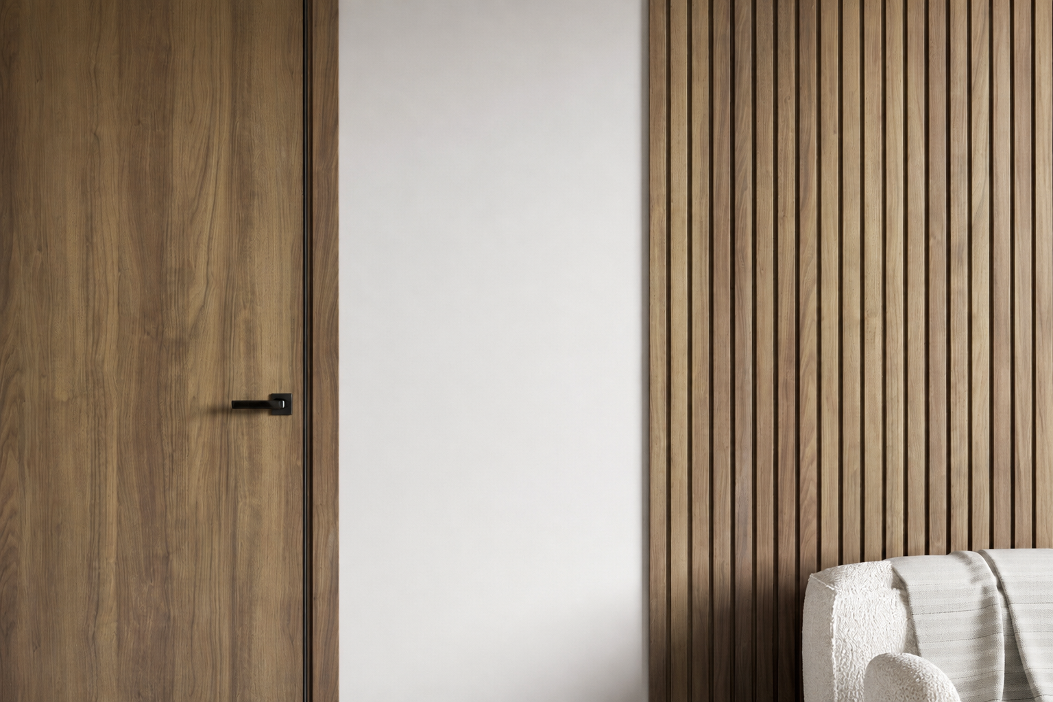 Декоративные рейки Aurum Doors: когда дверь и стена договорились