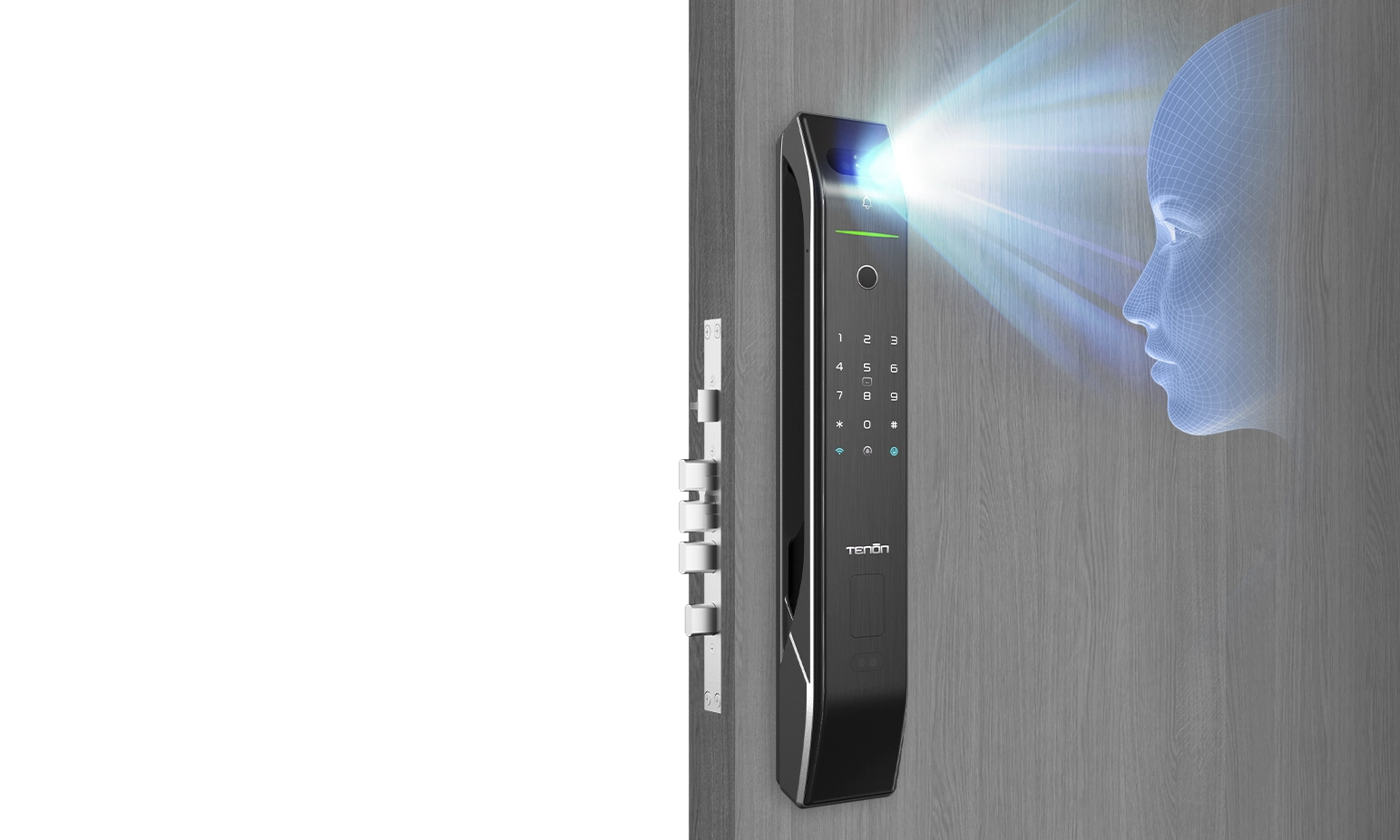 Смарт-замок Tenon D7 Pro на входной металлической двери
