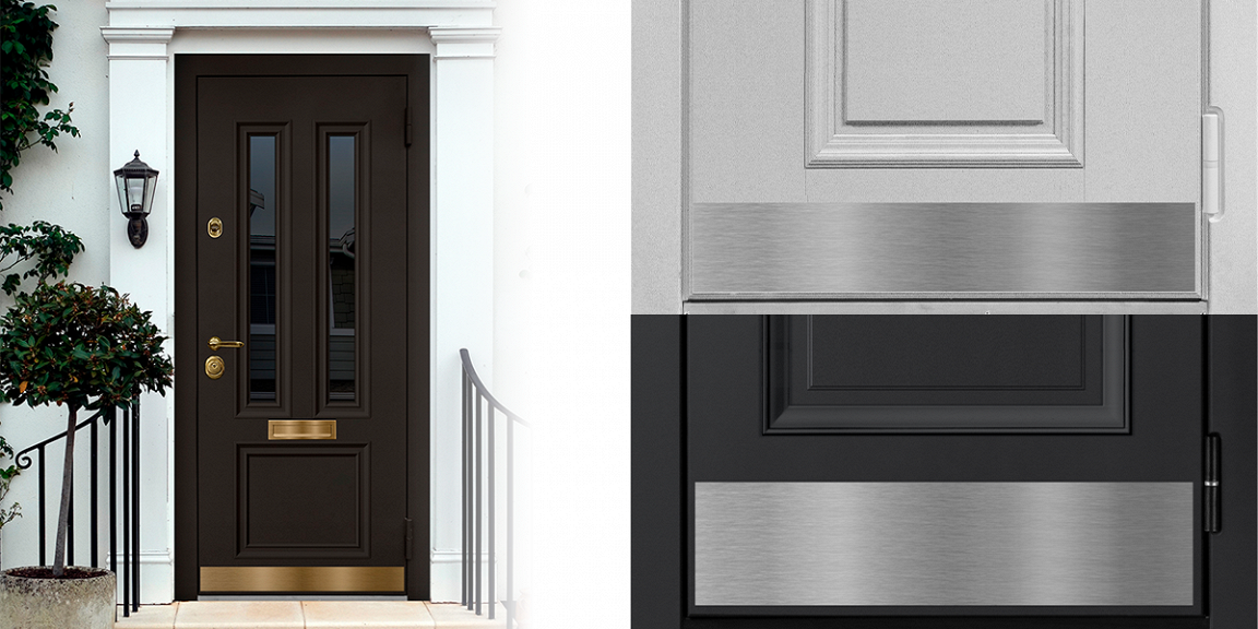 Отбойник и порог с внутренней стороны двери