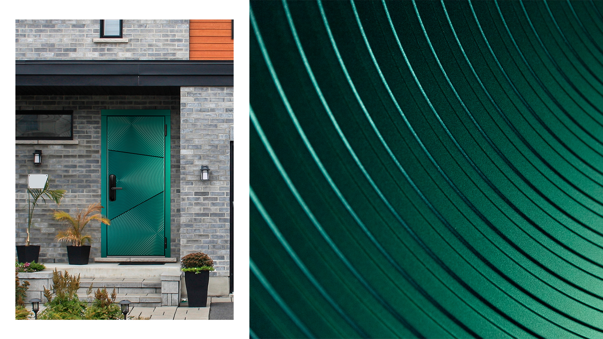 Зеленая входная дверь