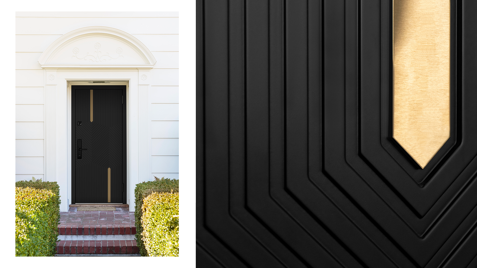 Черная входная дверь