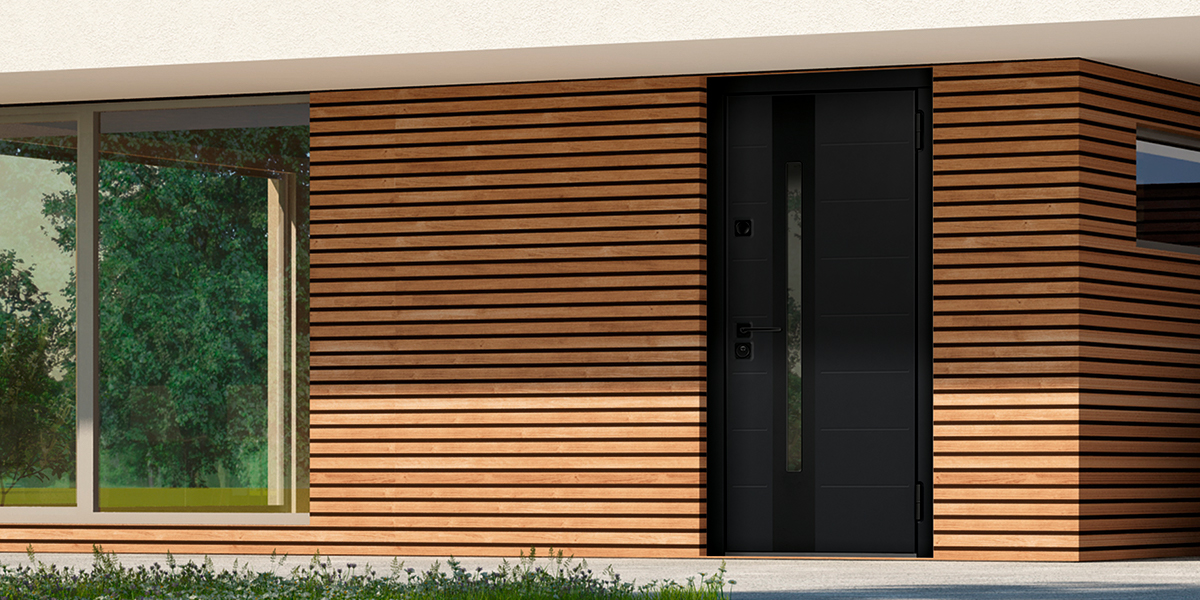 Входная дверь с окном