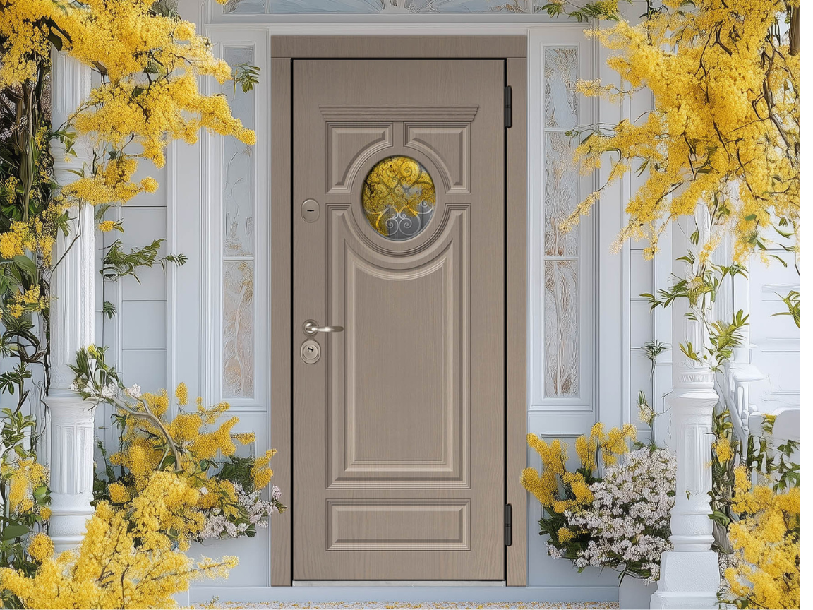 Входная дверь в отделке Oak Panel с новой фрезеровкой — итальянская элегантность и дубовый шпон.