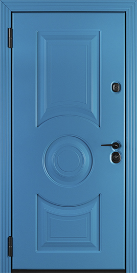 Голубая входная дверь