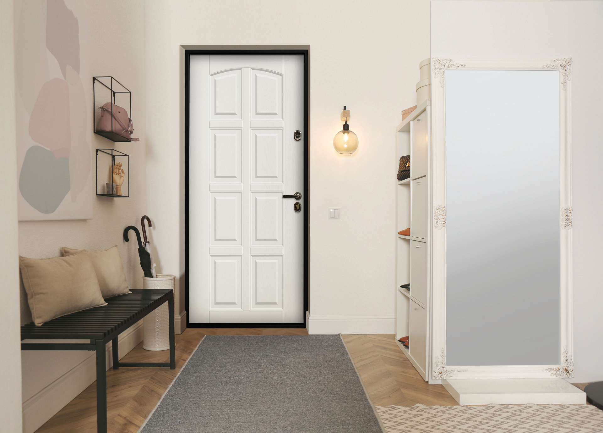 Модель «Альто» — входная дверь в квартиру с отделкой Экошпон Premium